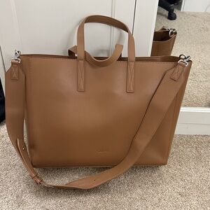 Calpak Haven 16" Laptop Tote Bag in Toffee